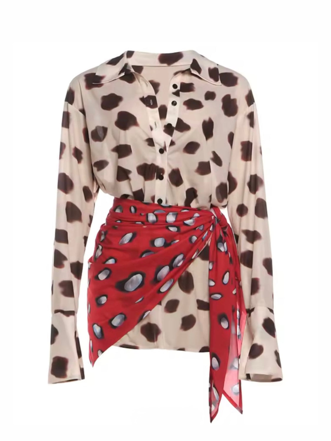 CAMICIA ABITO LEOPARD